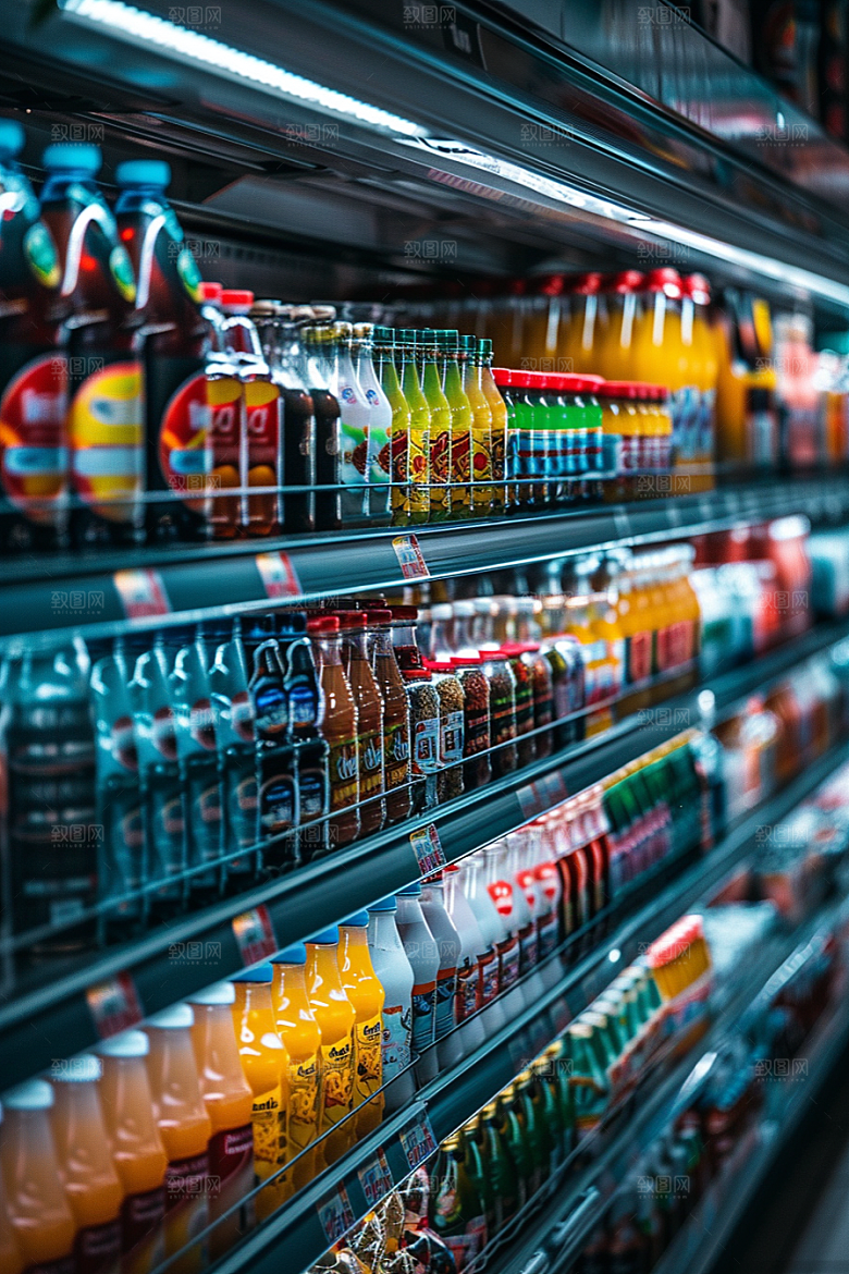超市货架食品商超摄影图