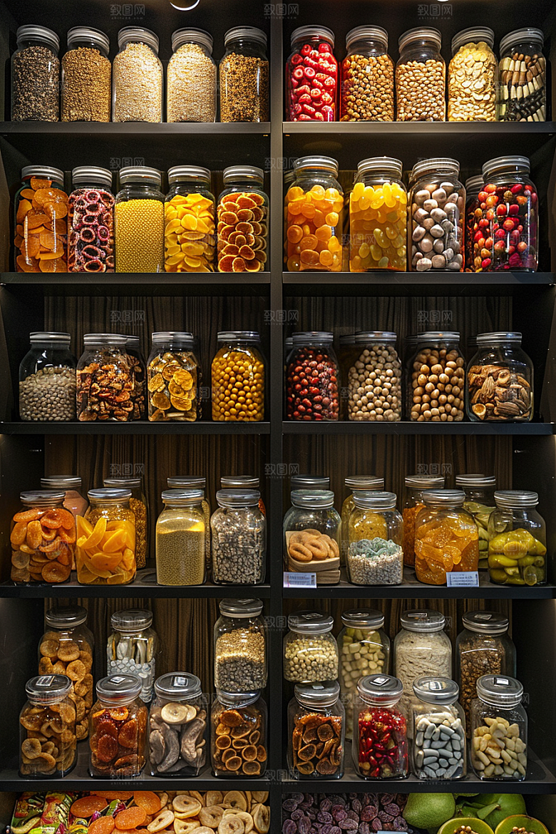 超市货架生活食品摄影图