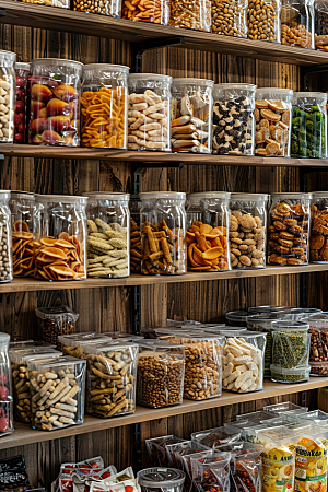 超市货架高清食品摄影图