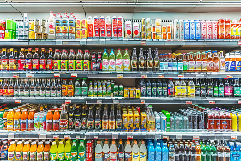 超市货架生活食品摄影图