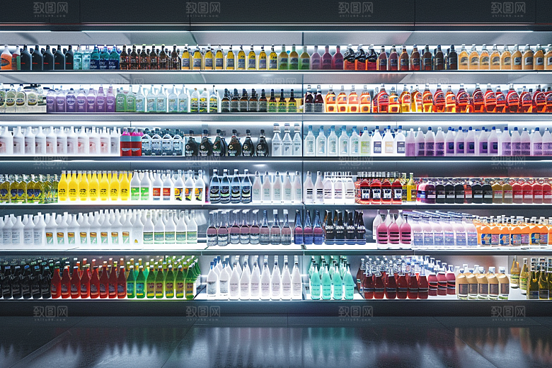 超市货架货物便利店摄影图