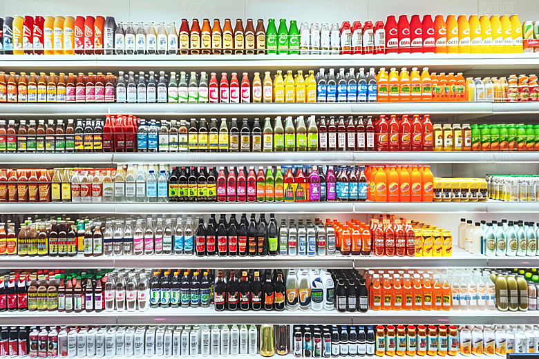 超市货架商品高清摄影图