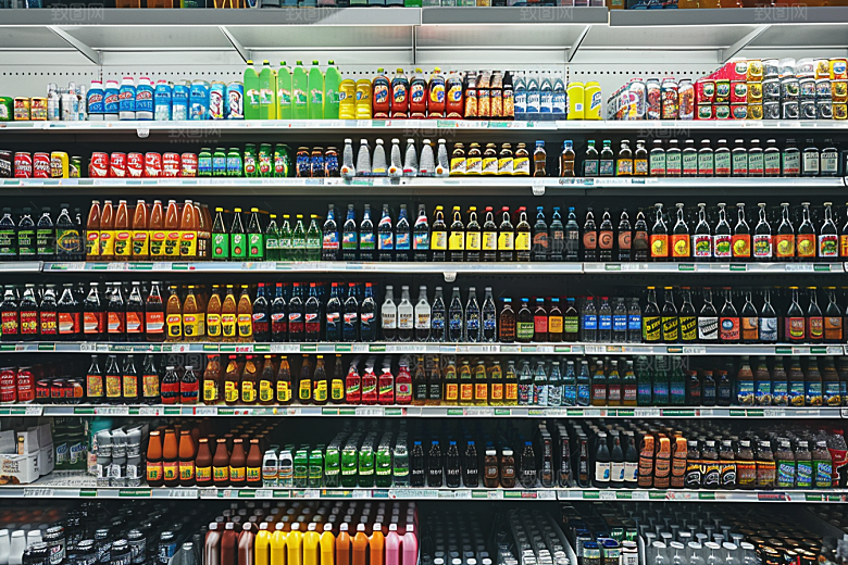 超市货架货物生活摄影图