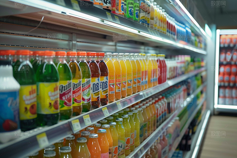 超市货架便利店商超摄影图