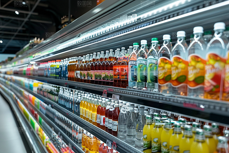 超市货架商品便利店摄影图