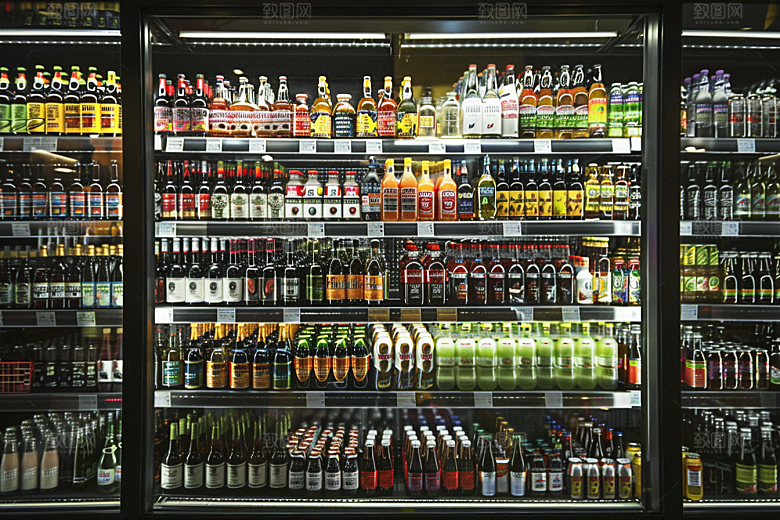 超市货架高清食品摄影图