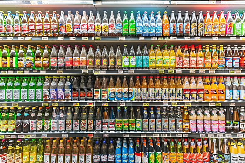 超市货架生活食品摄影图