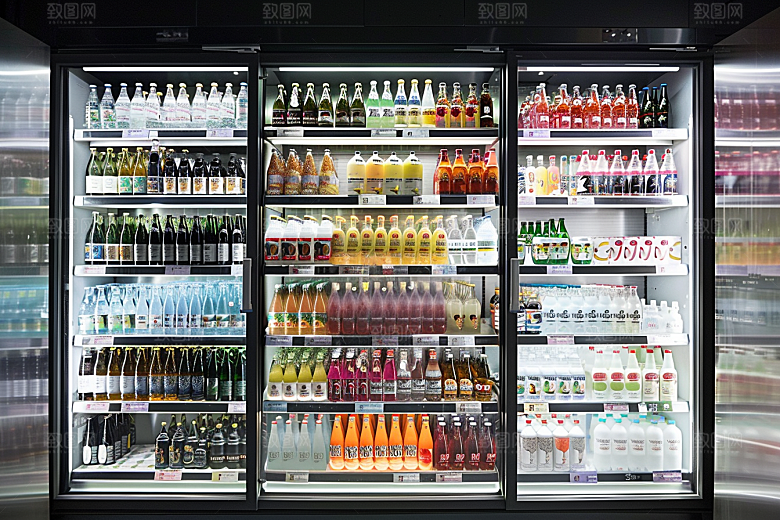 超市货架食品日常摄影图