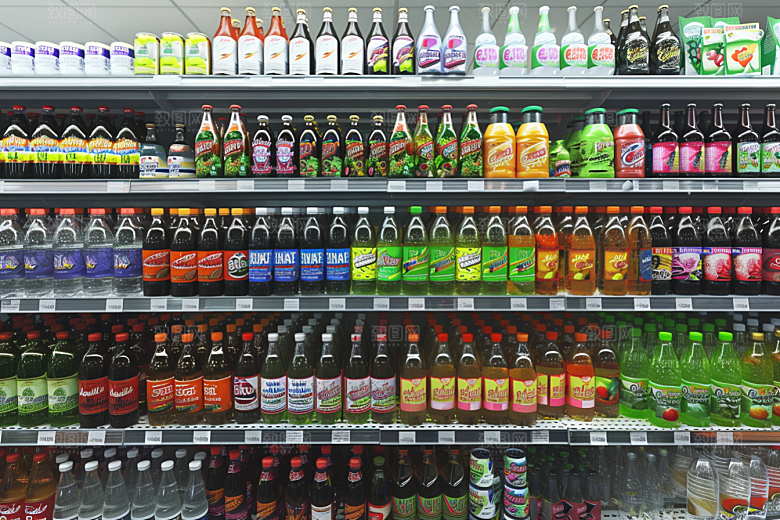 超市货架商品生鲜摄影图