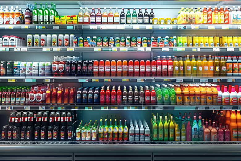 超市货架商品日常摄影图