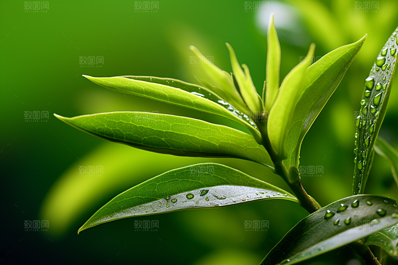 茶叶茶园春季摄影图
