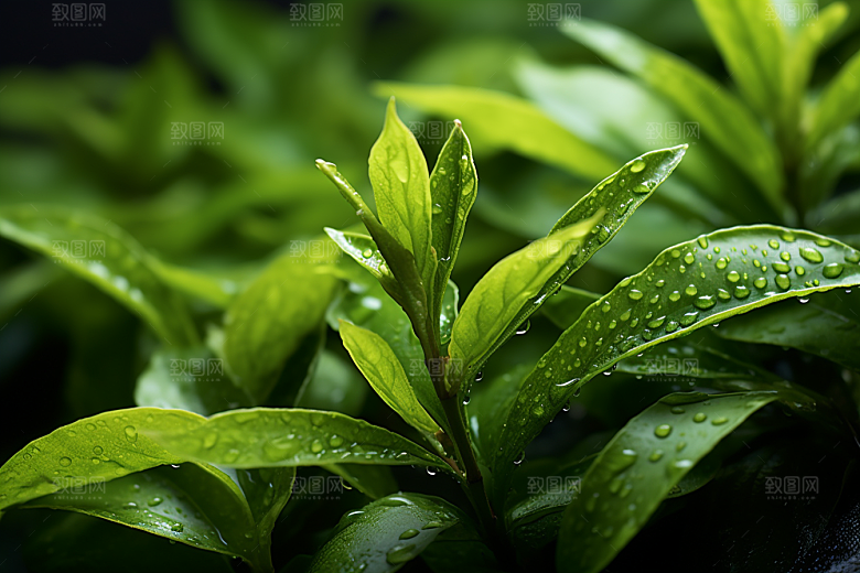茶叶茶山春茶摄影图