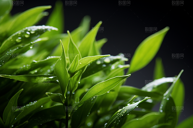 茶叶春季茶树摄影图