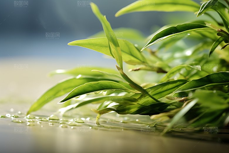 茶叶茶园采茶摄影图