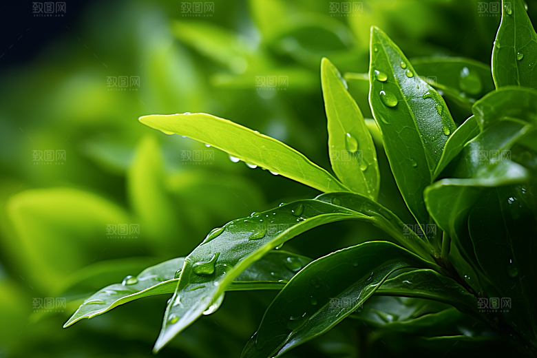 茶叶雨前龙井采茶摄影图