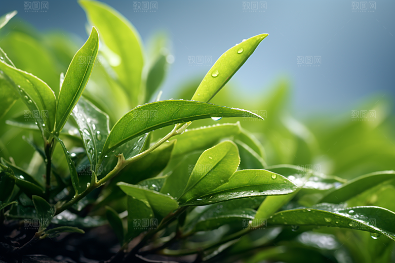 茶叶新茶茶园摄影图