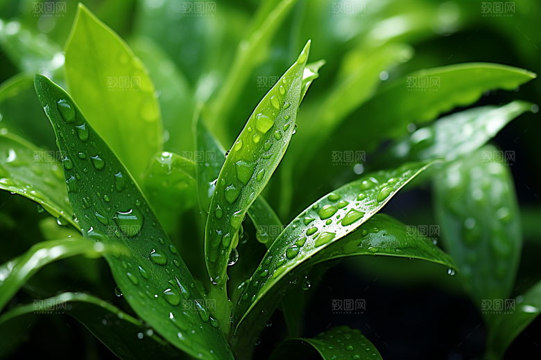 茶叶春天茶树摄影图