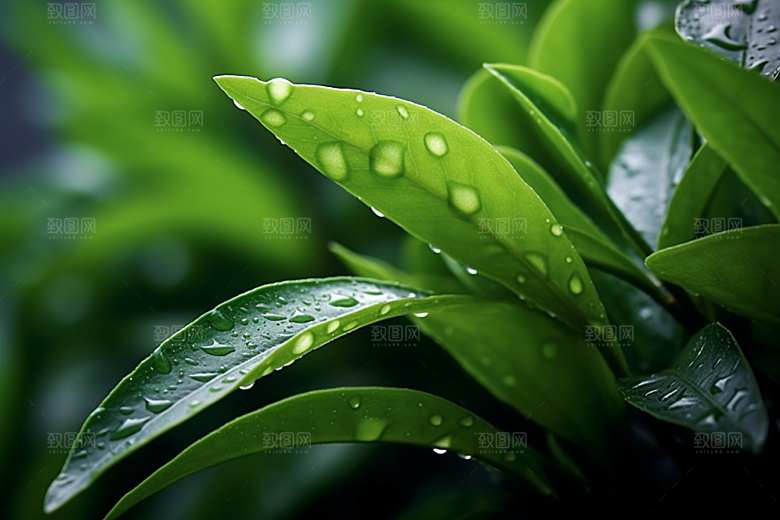 茶叶清新春天摄影图