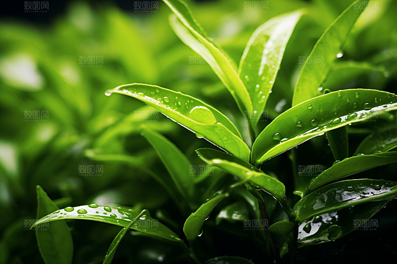 茶叶茶园春茶摄影图