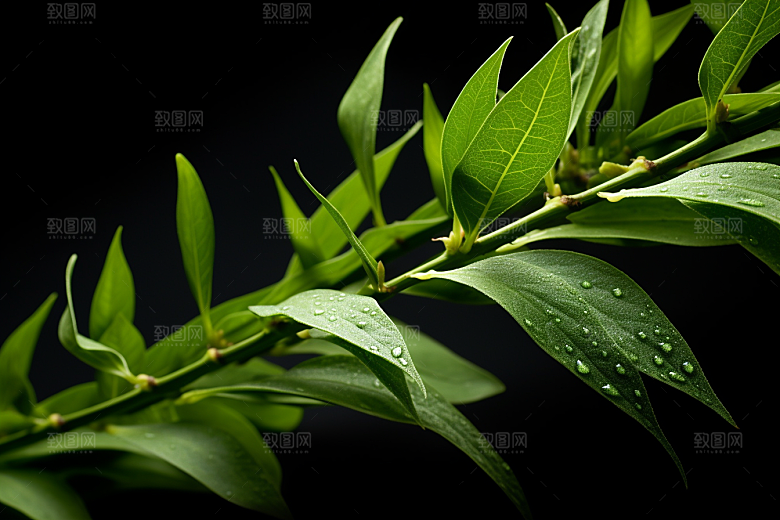 茶叶春茶自然摄影图