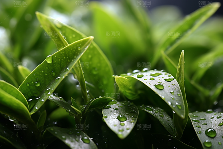 茶叶春季茶山摄影图