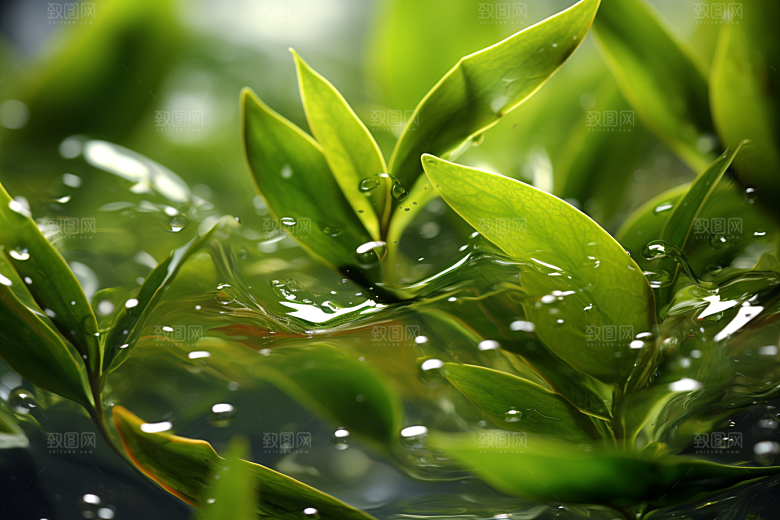 茶叶茶园雨前龙井摄影图