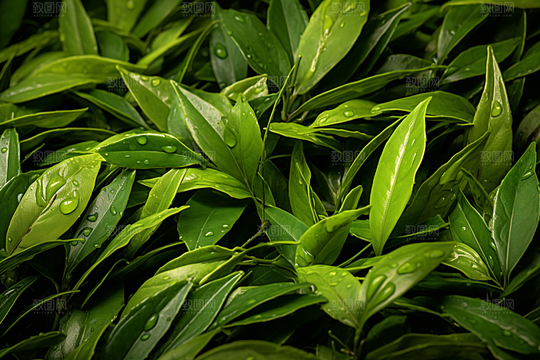 茶叶春茶茶树摄影图
