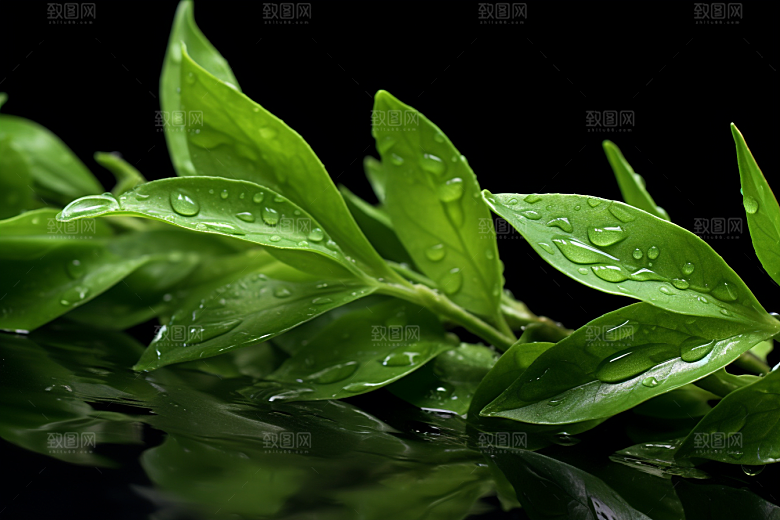 茶叶清新春天摄影图