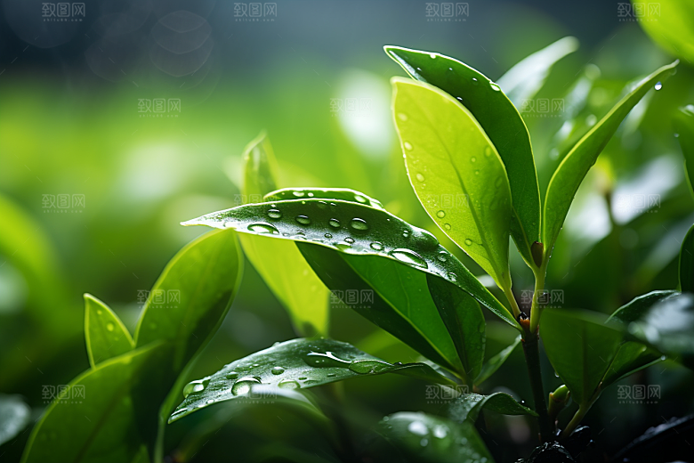 茶叶茶山春季摄影图