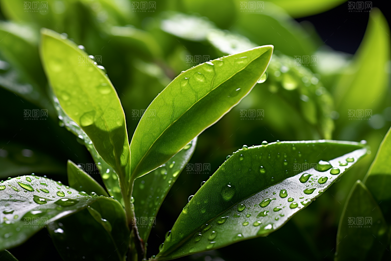 茶叶春季自然摄影图