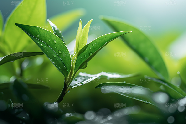 茶叶清新茶树摄影图
