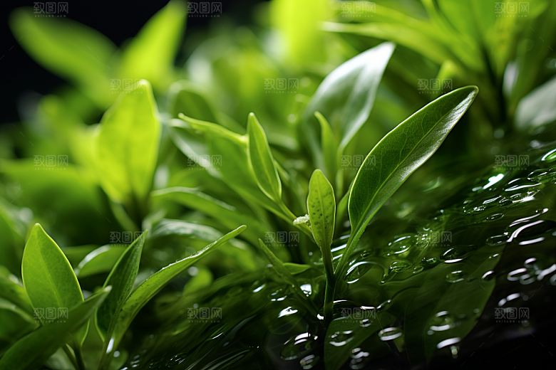 茶叶新茶自然摄影图