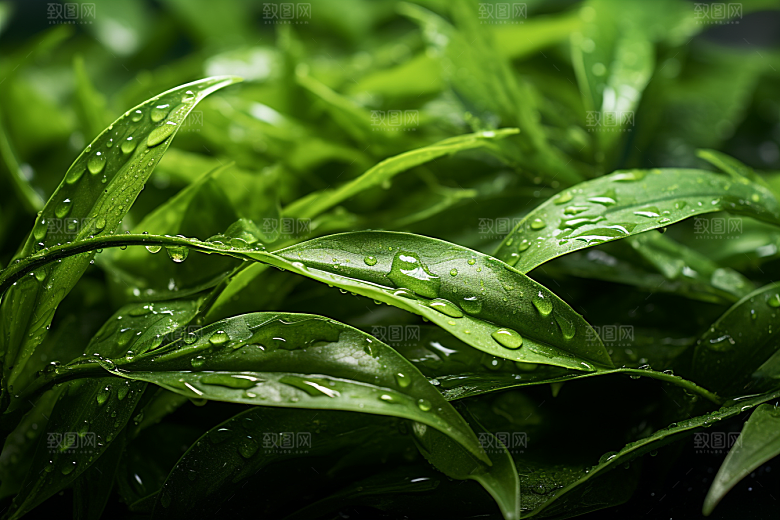茶叶清新春季摄影图