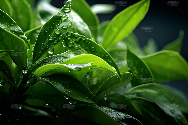 茶叶雨前龙井春茶摄影图