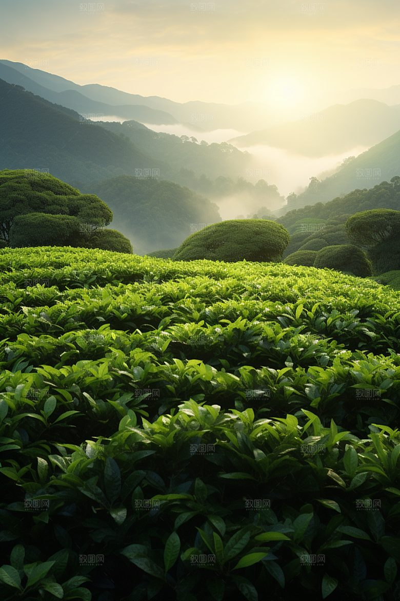 茶叶自然清新摄影图