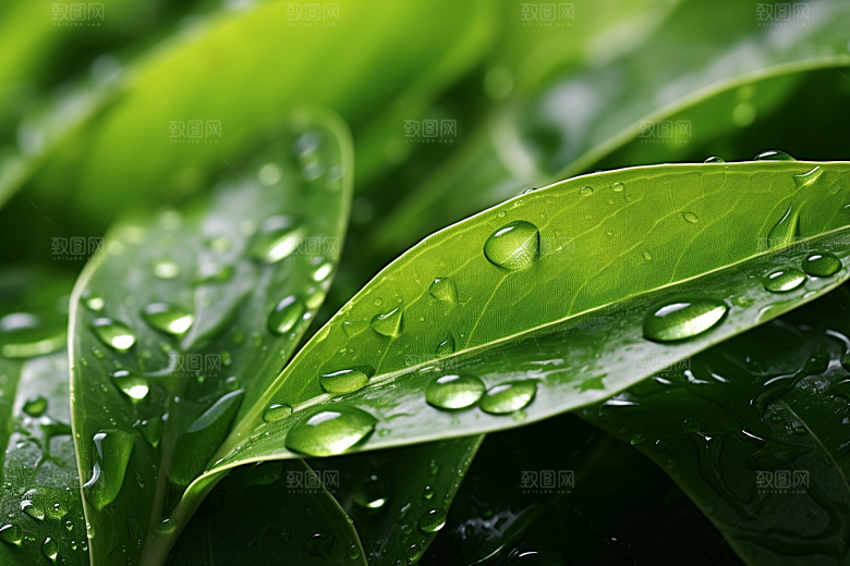 茶叶雨前龙井春季摄影图