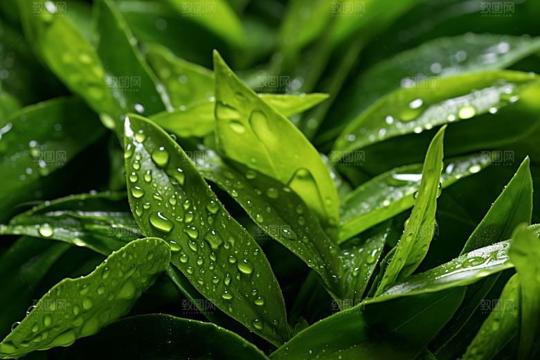 茶叶清新采茶摄影图