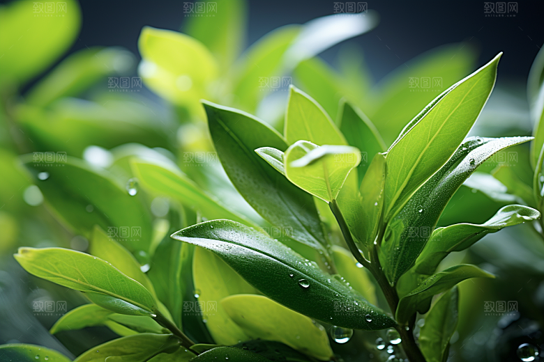 茶叶采茶春茶摄影图