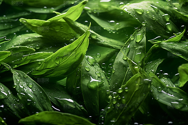 茶叶雨前龙井新茶摄影图