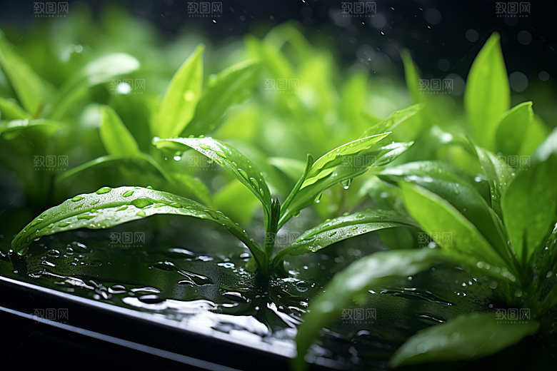 茶叶自然春天摄影图