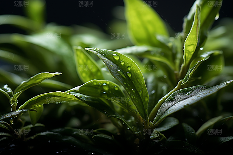 茶叶高清茶山摄影图