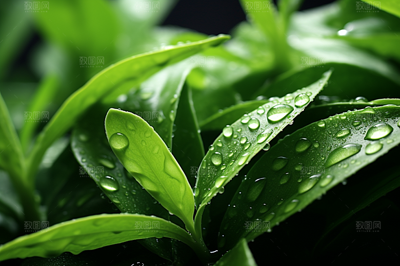 茶叶自然春季摄影图