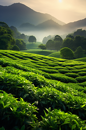 茶叶春季高清摄影图