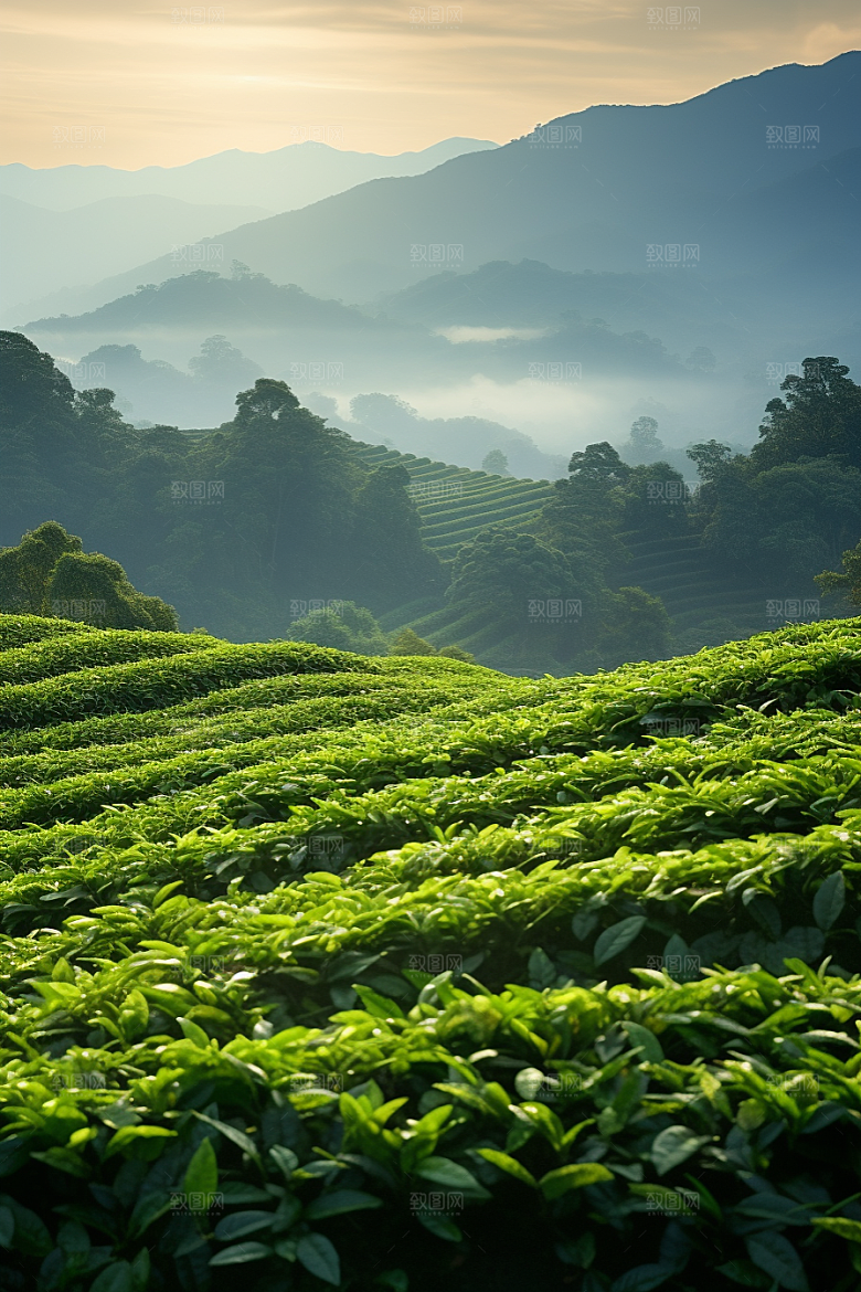 茶叶新茶春天摄影图