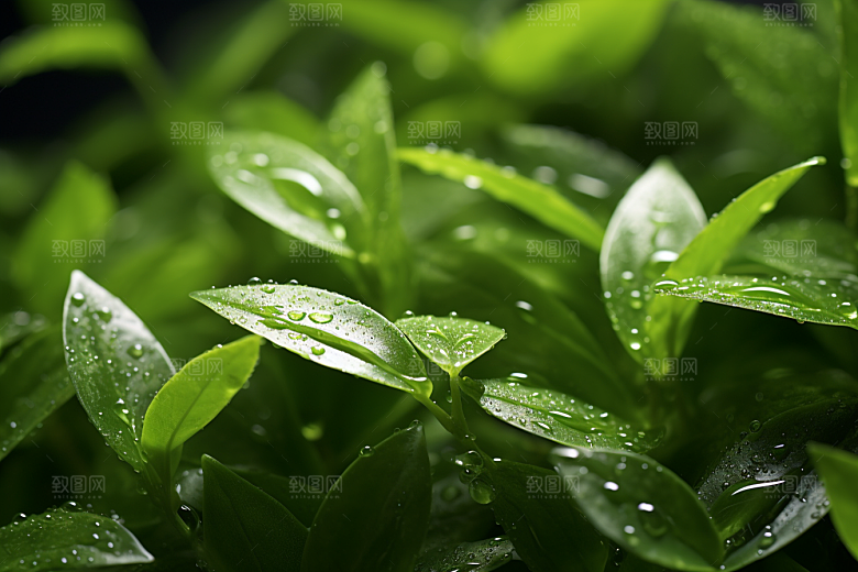 茶叶新茶茶树摄影图