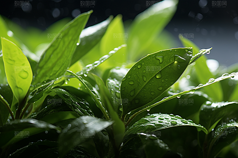 茶叶自然茶树摄影图