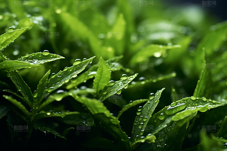 茶叶清新雨前龙井摄影图
