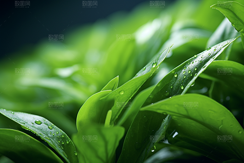 茶叶采茶茶山摄影图