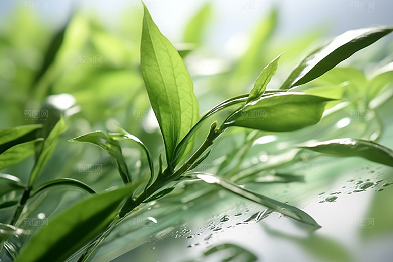 茶叶茶山茶树摄影图