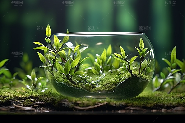 茶叶高清茶树摄影图